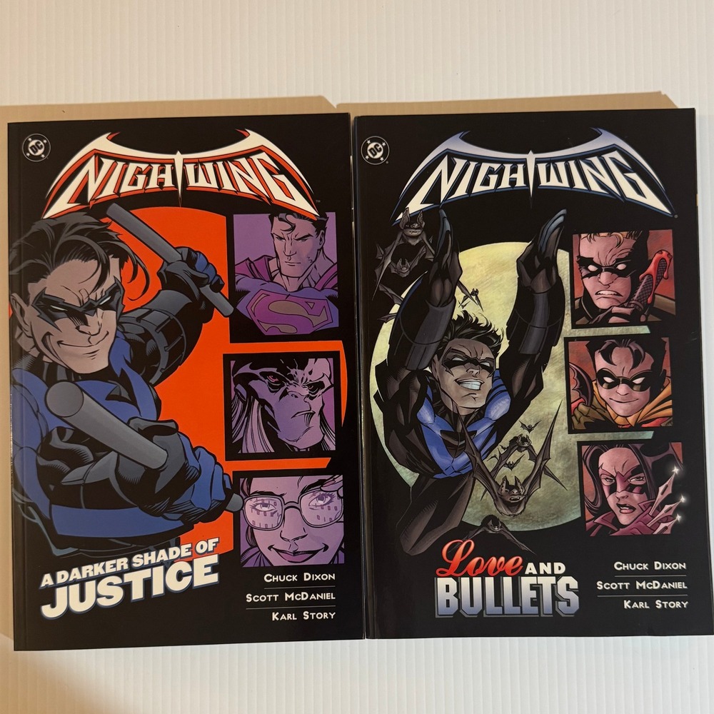 Nightwing TPB Lot of 2 Love and Bullets A Darker Shade of Justice DC Comics